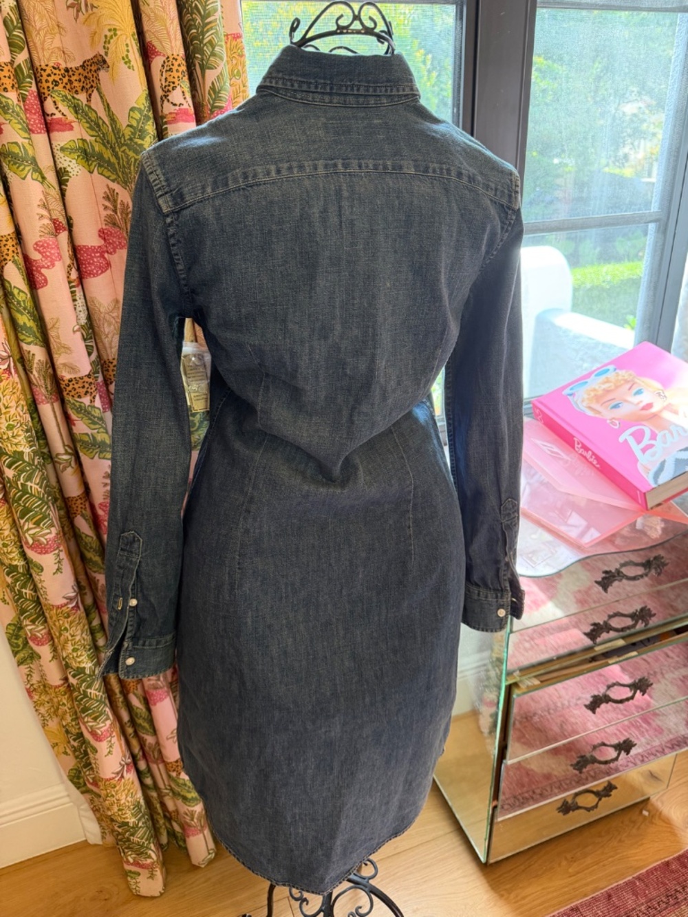NWT Ralph Lauren Blue Label Denim Shirt Dress XS Dark Wash 100% Cotton - Picture 5 of 7